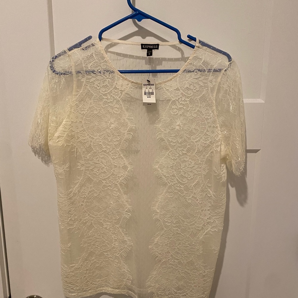 NWT Express Sheer Lace top